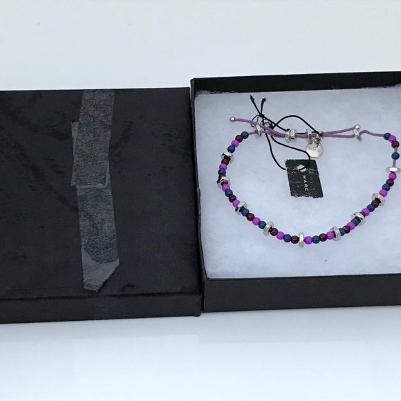 Marc Jacobs Bracelet Silver Plated beads & bolt pu - Picture 3 of 12